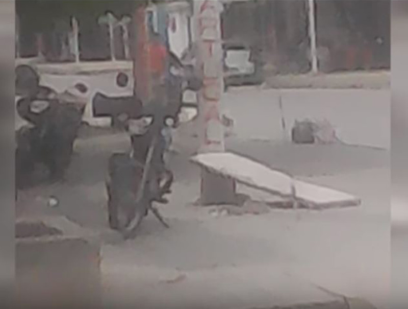 Destruyen banca pública en La Nevada