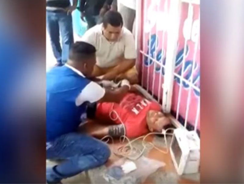 Motociclista perdió el conocimiento durante operativo policial