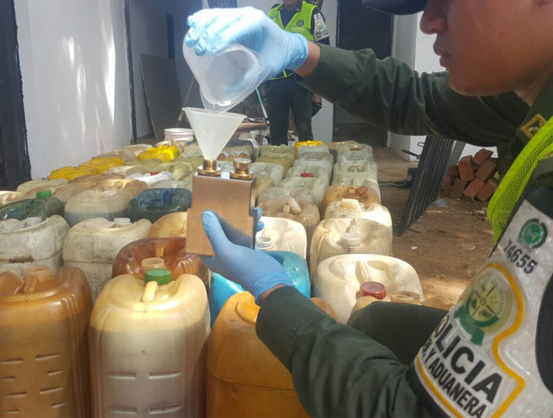 Policía decomisa 400 galones de ACPM en un parqueadero en Valledupar