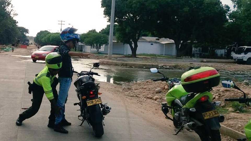 Motocicletas no podrán circular los miércoles en Valledupar