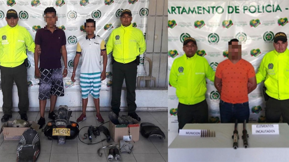 Policía captura a tres en la Urbanización Lorenzo Morales