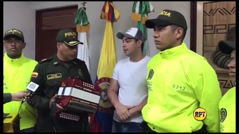 Policía recupera acordeones rabadas al Mono Cotes