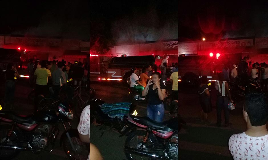 Incendio dejó pérdidas materiales en el Mercado Público de Valledupar