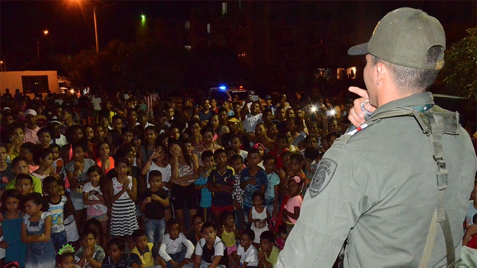 Noche de Talentos en Nando Marín realizó la Policía Valledupar