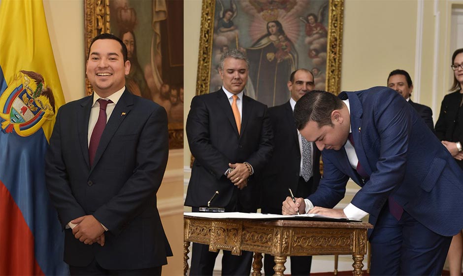 Presidente Duque posesionó a abogado vallenato en Viceministerio del Interior