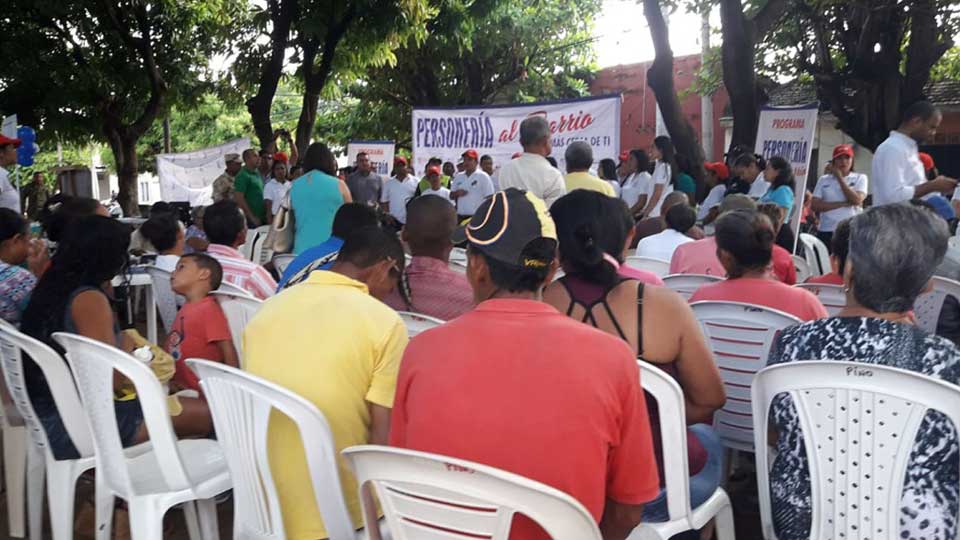 Personería al Barrio llega a las torres de Nando Marín