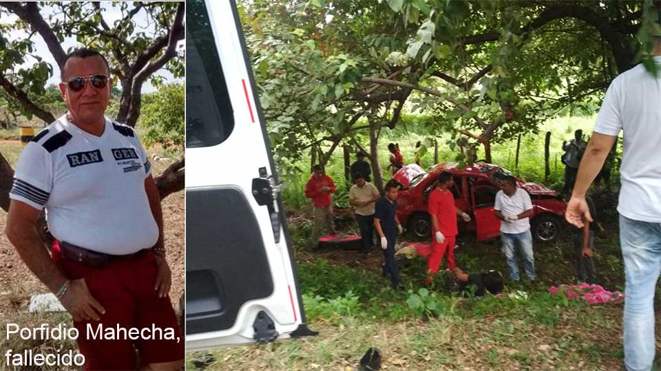 Nombres de muertos y heridos en accidente de tránsito